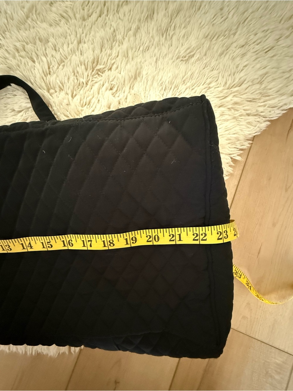 Vera Bradley Quilted Duffle Bag Black Leopard Large - Picture 5 of 8